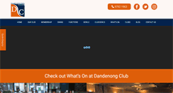 Desktop Screenshot of dandenongclub.com.au