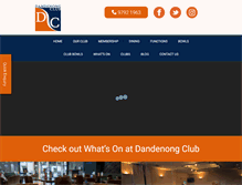 Tablet Screenshot of dandenongclub.com.au
